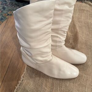 Worthington Cream Heeled Boots